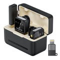 Wireless Lavalier Microphone for iPhone iPad Android With Charging Case Audio Smartphone Audio Smartphone Rechargeable USB