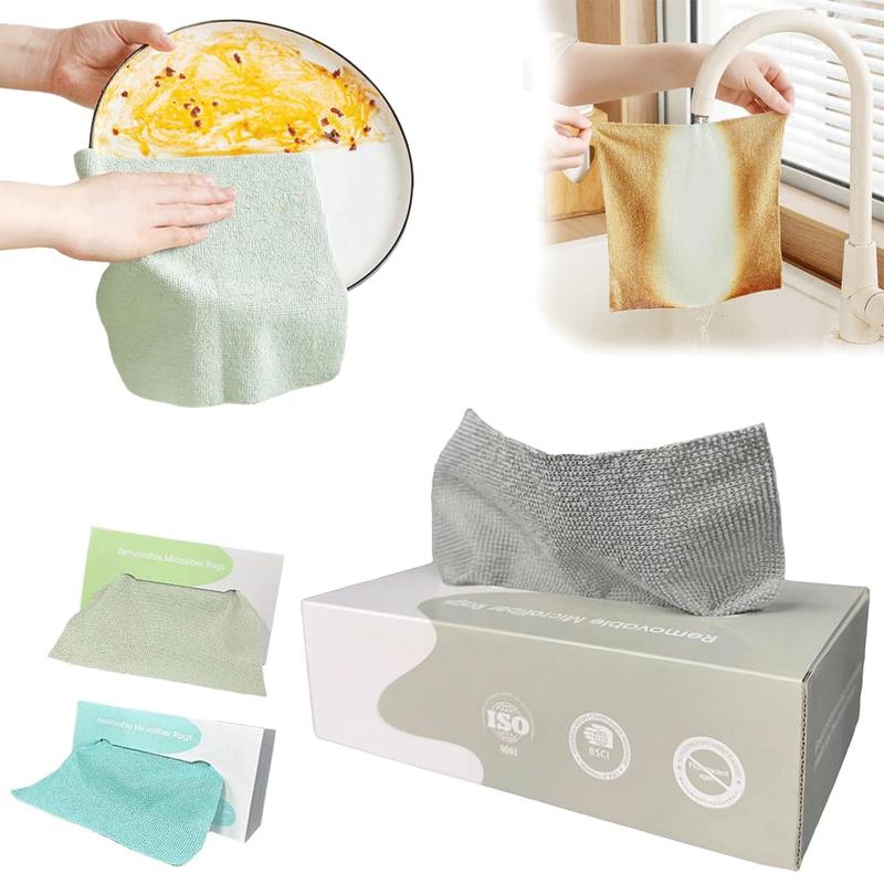 Cleaning Cloth Rags in A Box (20 Count) -7.9" x 7.9" Reusable  Towels for Cars - Edgeless Terry Towels,Small  Towel for Home, Kitchen (Gray&Pink) Dish Scrubbers microfiber