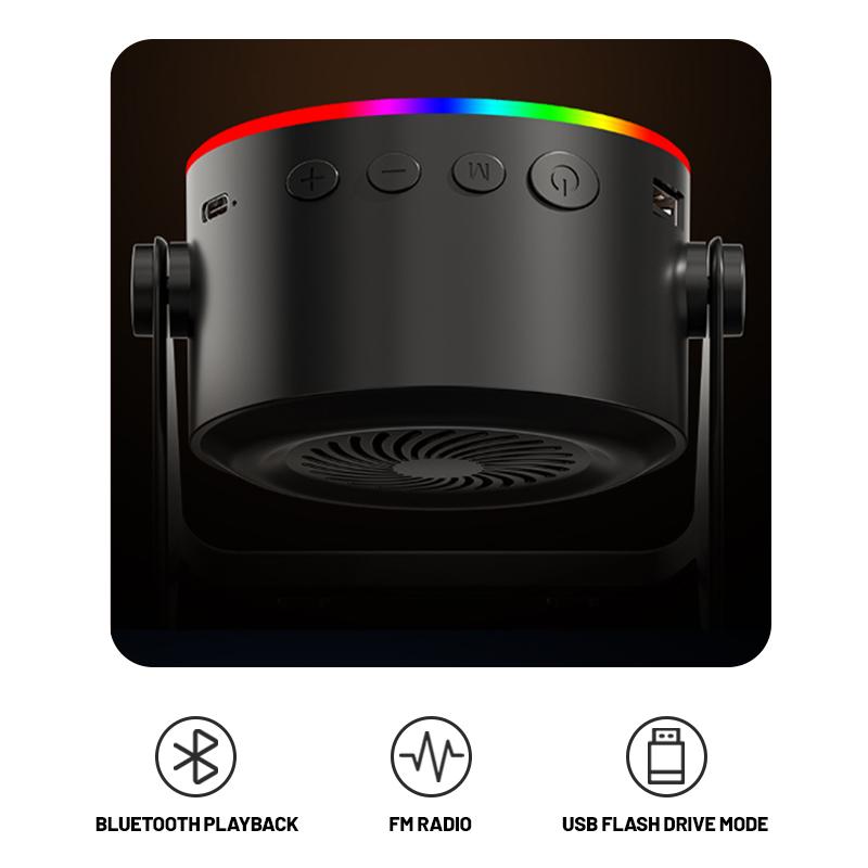 [Easter gift] Ultimate equipment for watching football matches Wireless Induction Audio Speaker Stand, 5in1 Cellphone Holder, 3500mAh Rechargeable Emergency Power Bank,360° Adjustable Mobile Tablet Stand with Colorful Ambient Light