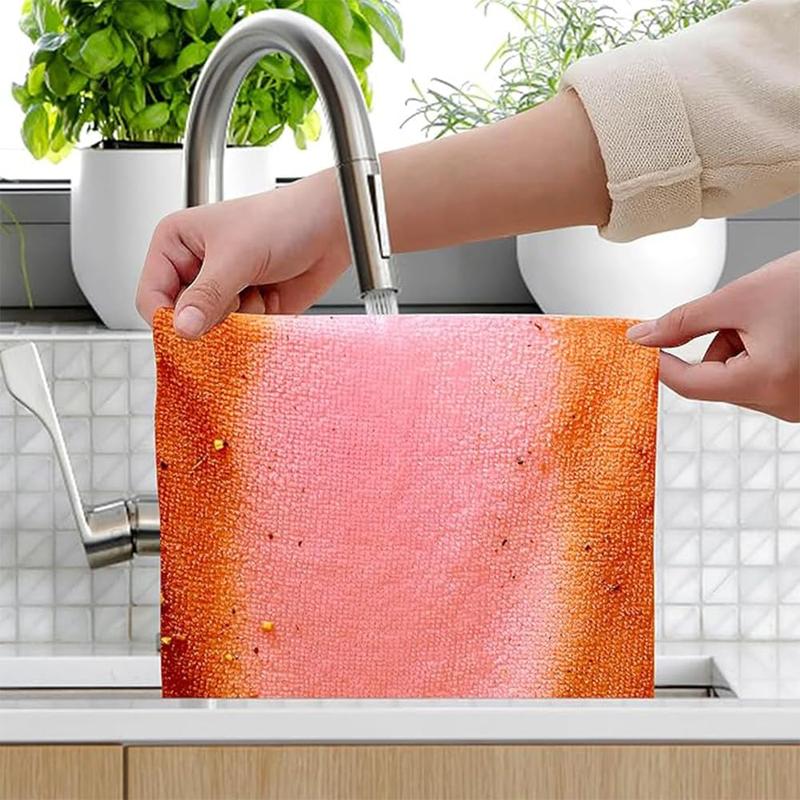 Cleaning Cloth Rags in A Box (20 Count) -7.9" x 7.9" Reusable  Towels for Cars - Edgeless Terry Towels,Small  Towel for Home, Kitchen (Gray&Pink) Dish Scrubbers microfiber